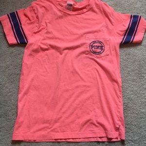 VS PINK neon pink/peach tee